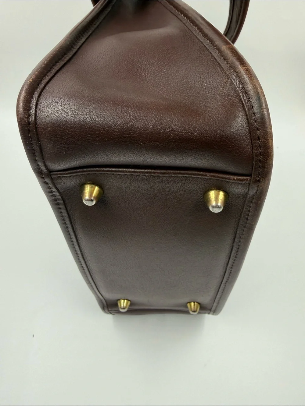 Vintage Coach Legacy Zip 9966 Mahogany Brown Leather Shoulder Bag USA